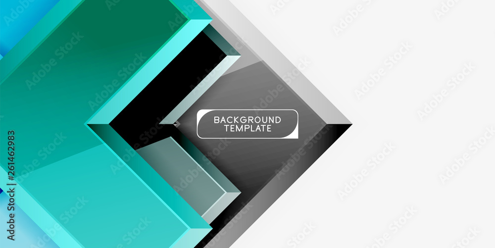 Glossy arrows geometric background