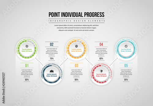 Point Individual Progress Infographic