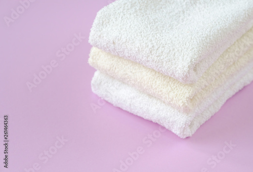 Clean and fresh cotton towels