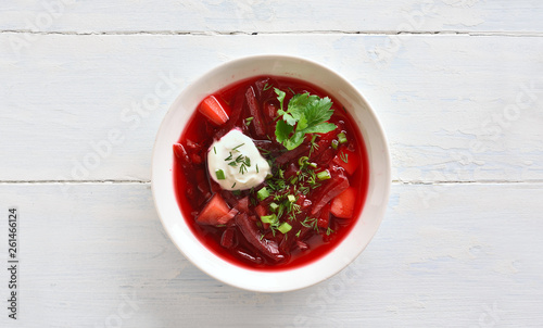  Beetroot soup, borscht photo