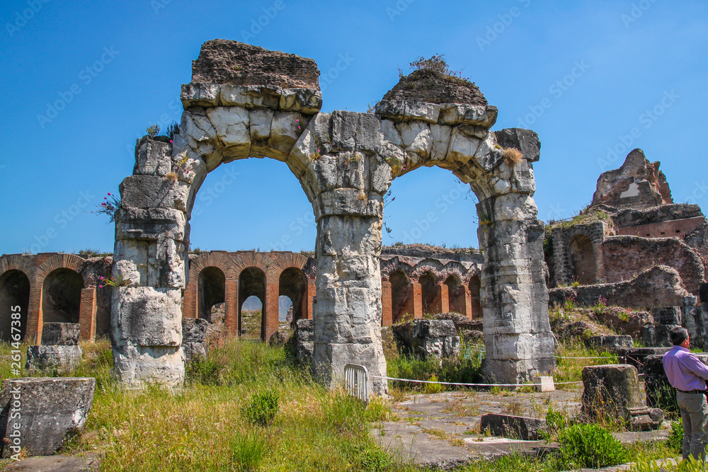 Santa Maria Capua Vetere Amphitheater in Capua city, Italy