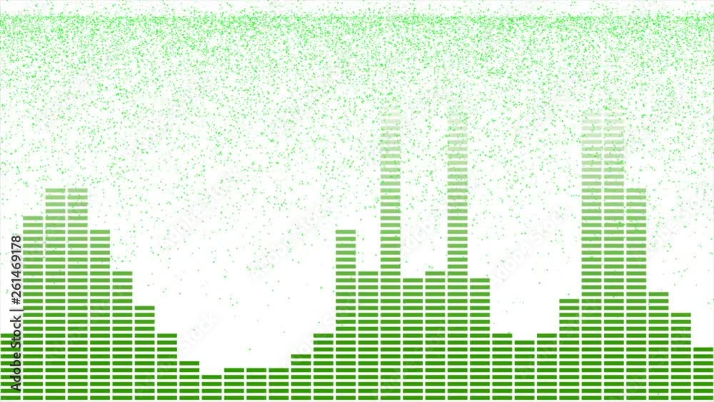 Audio Equalizer bars design sound waves animated disco graphic motion ...