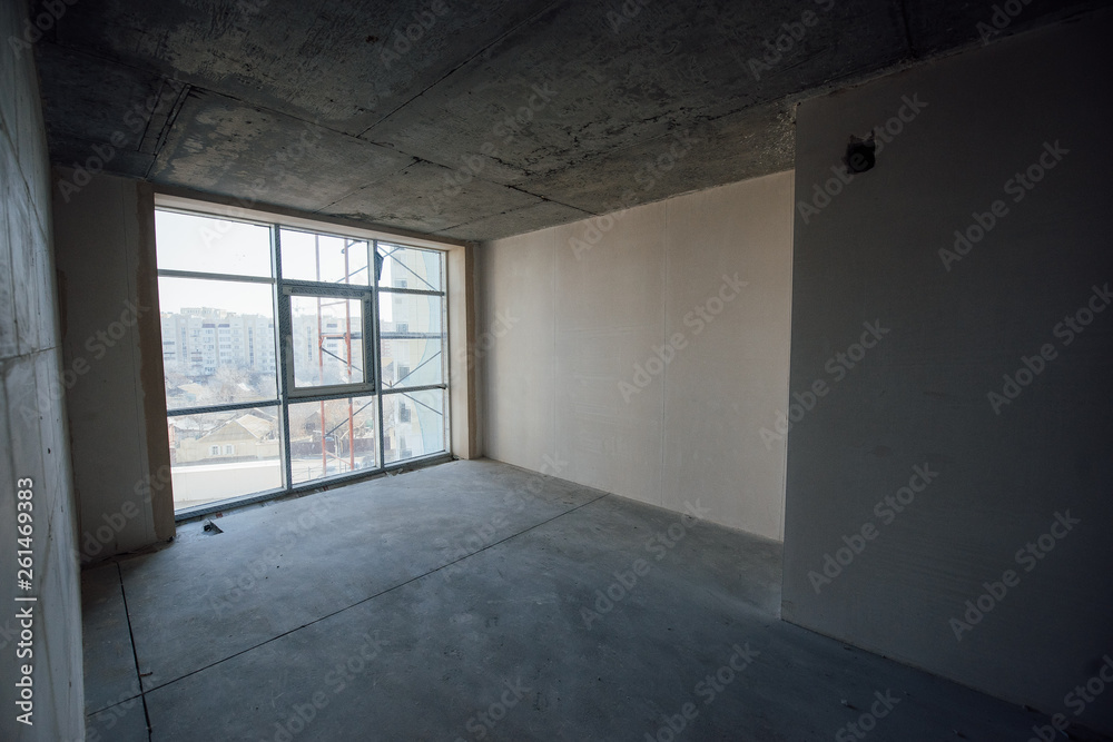 Interior finishing work in the room Interior finishing work in the room