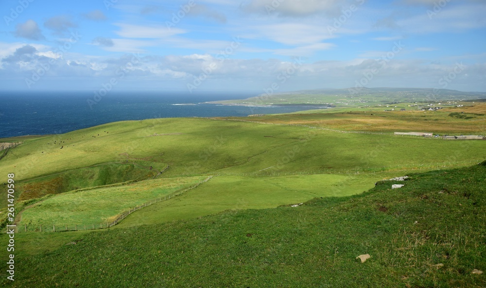A landscape in Ireland on the west coast.
