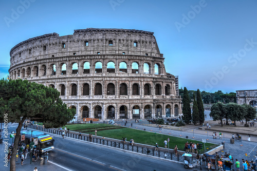A view of Colloseum Rome Italy