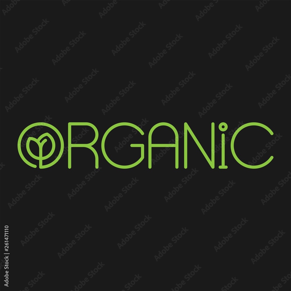 Organic flat vector icon Organic flat vector icon