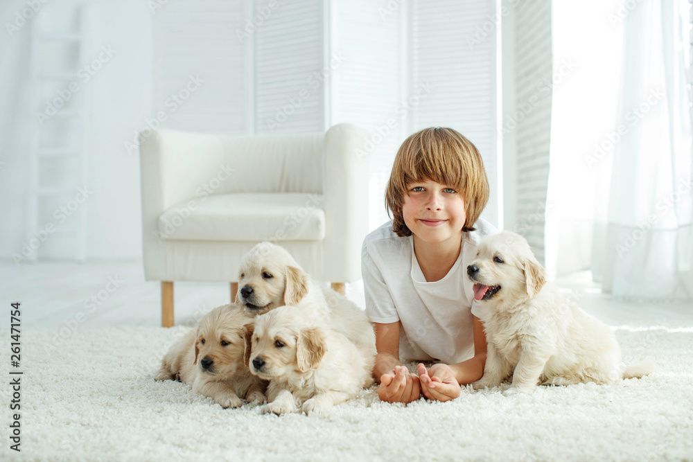 Child with a dog Child with a dog