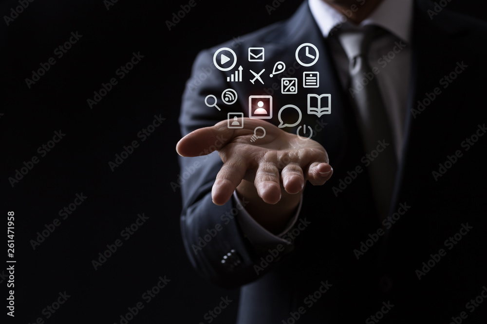 Naklejka premium インターフェース