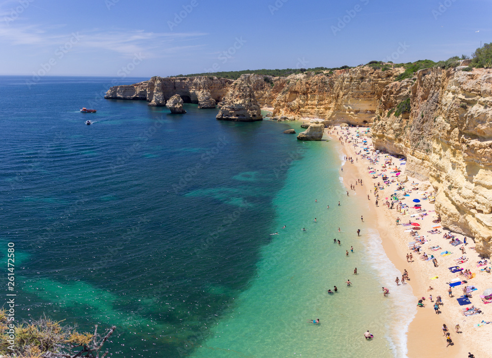 Marinha Beach in Algarve (Portugal)