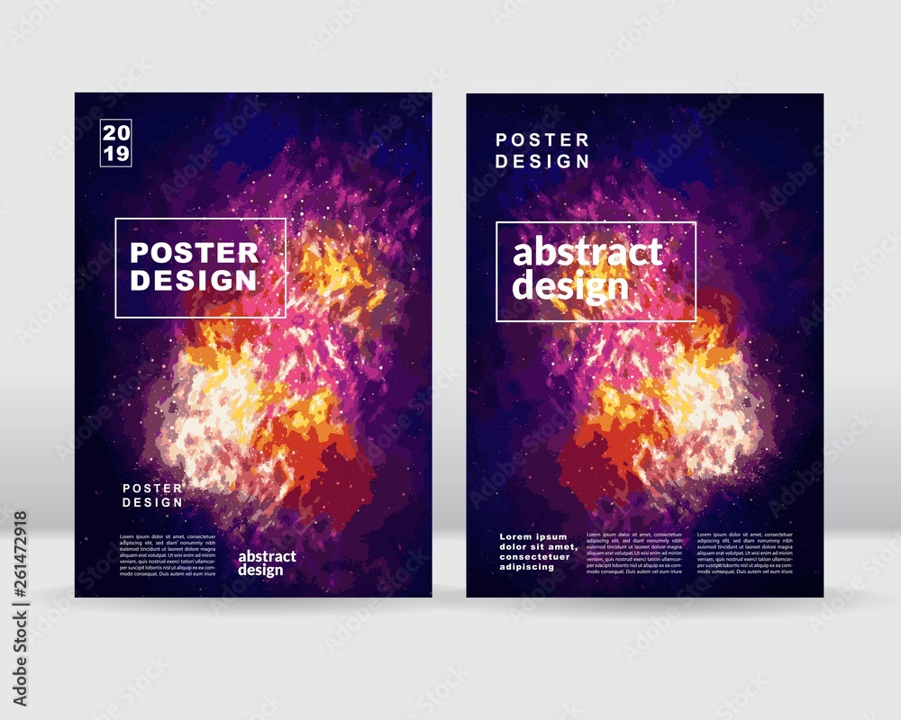 Abstract sky concept poster template. vector eps10 - obrazy, fototapety, plakaty 