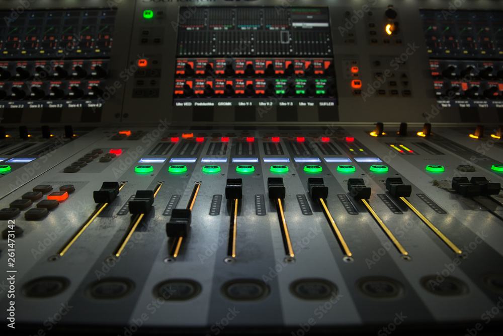 mixing desk mixing desk