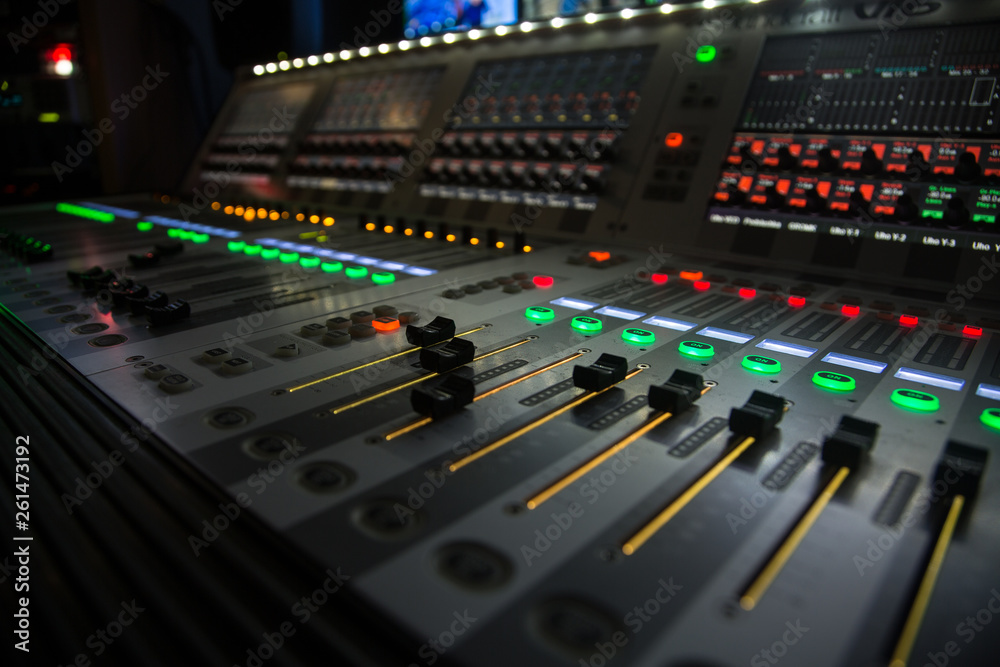 mixing desk mixing desk