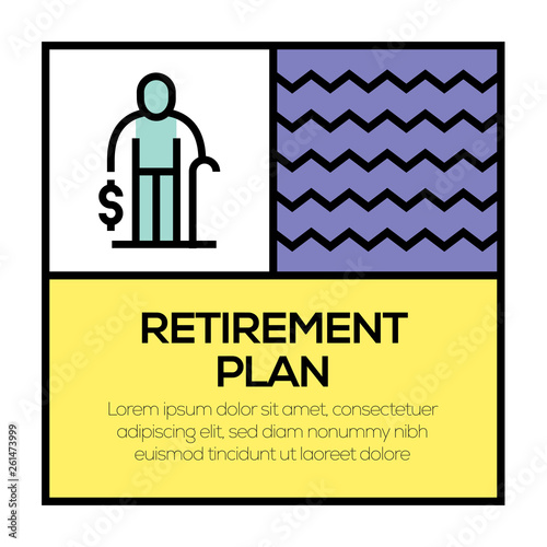 RETIREMENT PLAN ICON CONCEPT
