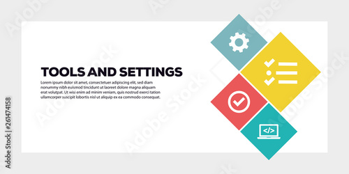 TOOLS AND SETTINGS BANNER CONCEPT
