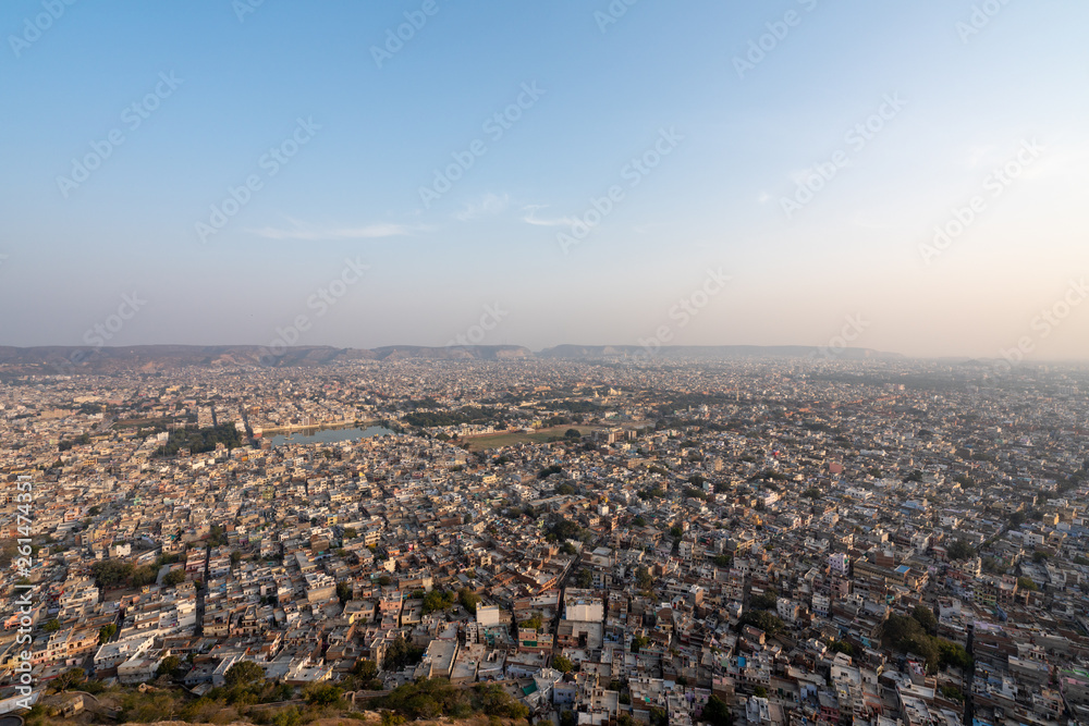 タイガーフォートから見るジャイプールの風景