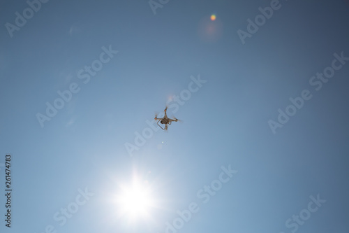 Flying the copter in the sun