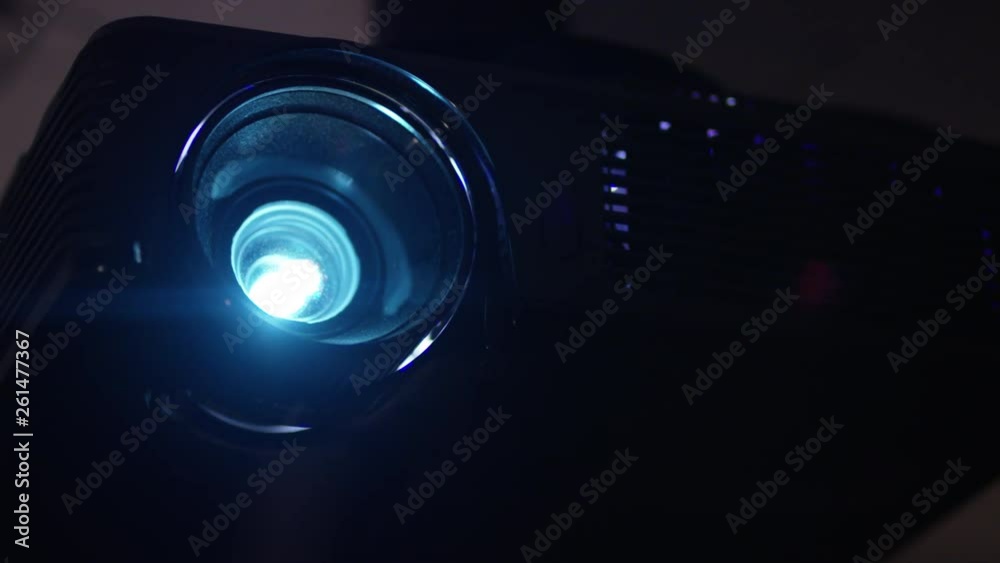 Data projector on ceiling - close up