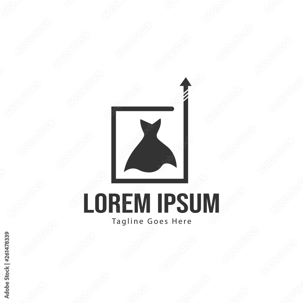 Boutique logo template design. minimalist Boutique logo with modern frame Boutique logo template design. minimalist Boutique logo with modern frame