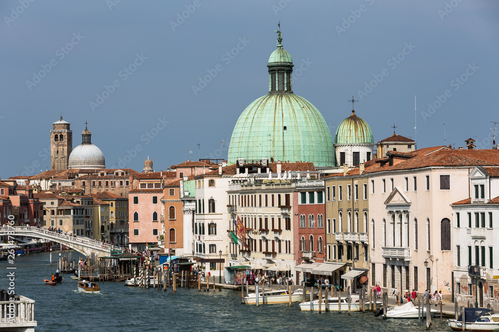 Grande canal and Basilica di Santa Maria della Salute in Venice