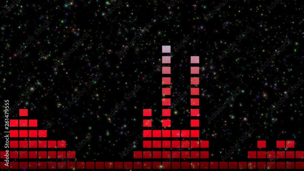 Audio Equalizer bars design sound waves animated disco graphic motion ...