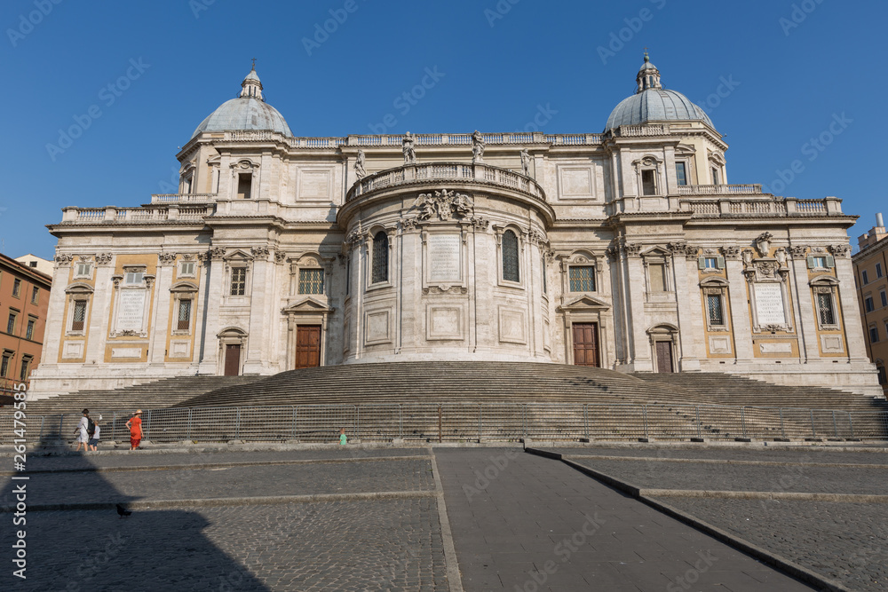 A view of Basilica Santa Maria Maggiore in Rome at day time
