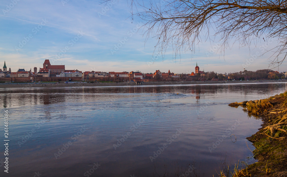 Torun old town at amazing sunset, Poland Torun old town at amazing sunset, Poland