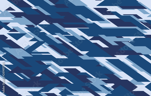 Fototapeta Camouflage seamless pattern. Vector geometric camo background