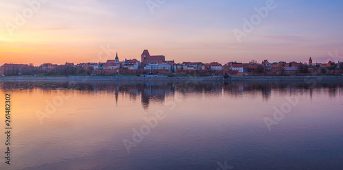 Torun old town at amazing sunset, Poland © cone88