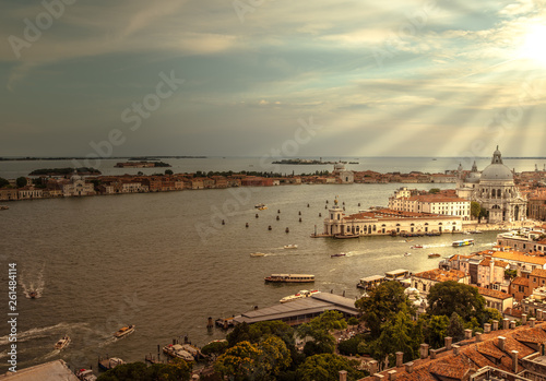 Fototapeta Naklejka Na Ścianę i Meble -  Aerial view of Venice City