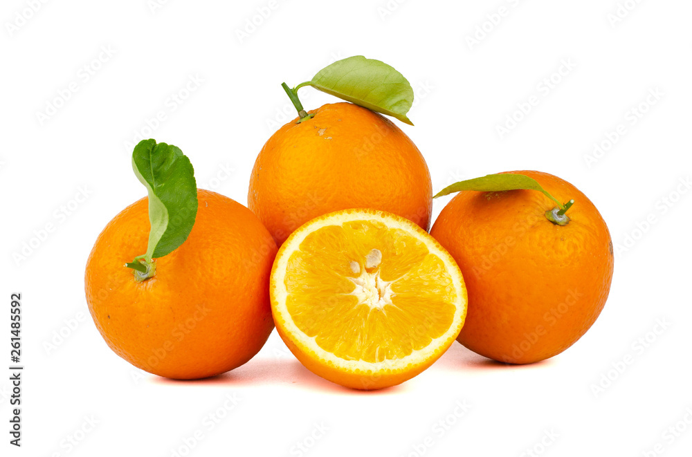 Navel Orange isolated on white background. Navel Orange isolated on white background.