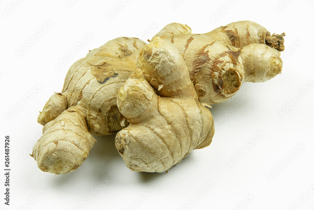 A ginger isolate on white background.