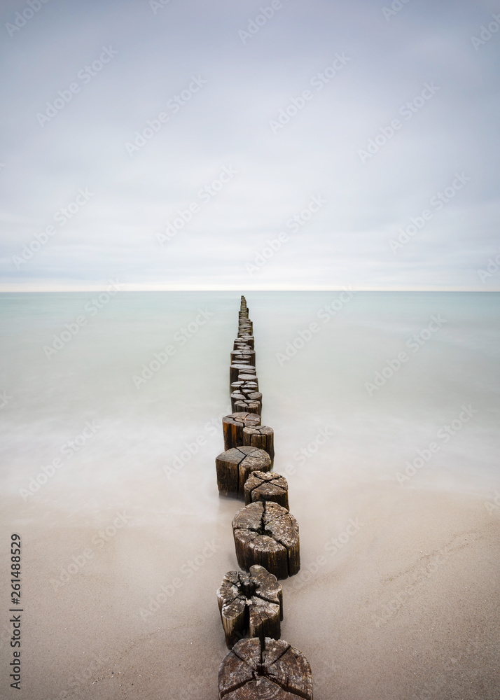 Obraz premium Buhne an der Ostsee, Zingst