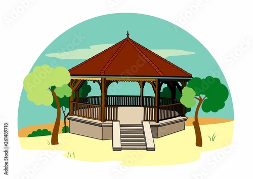Bandstand in the landscape