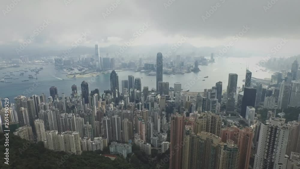 custom made wallpaper toronto digitalHong Kong city view from a height (drone footage)