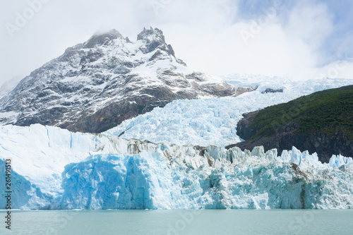 Spegazzini Glacier view from Argentino lake, Patagonia landscape, Argentina © elleonzebon