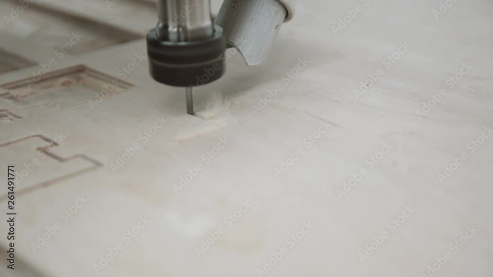 wood processing on the machine