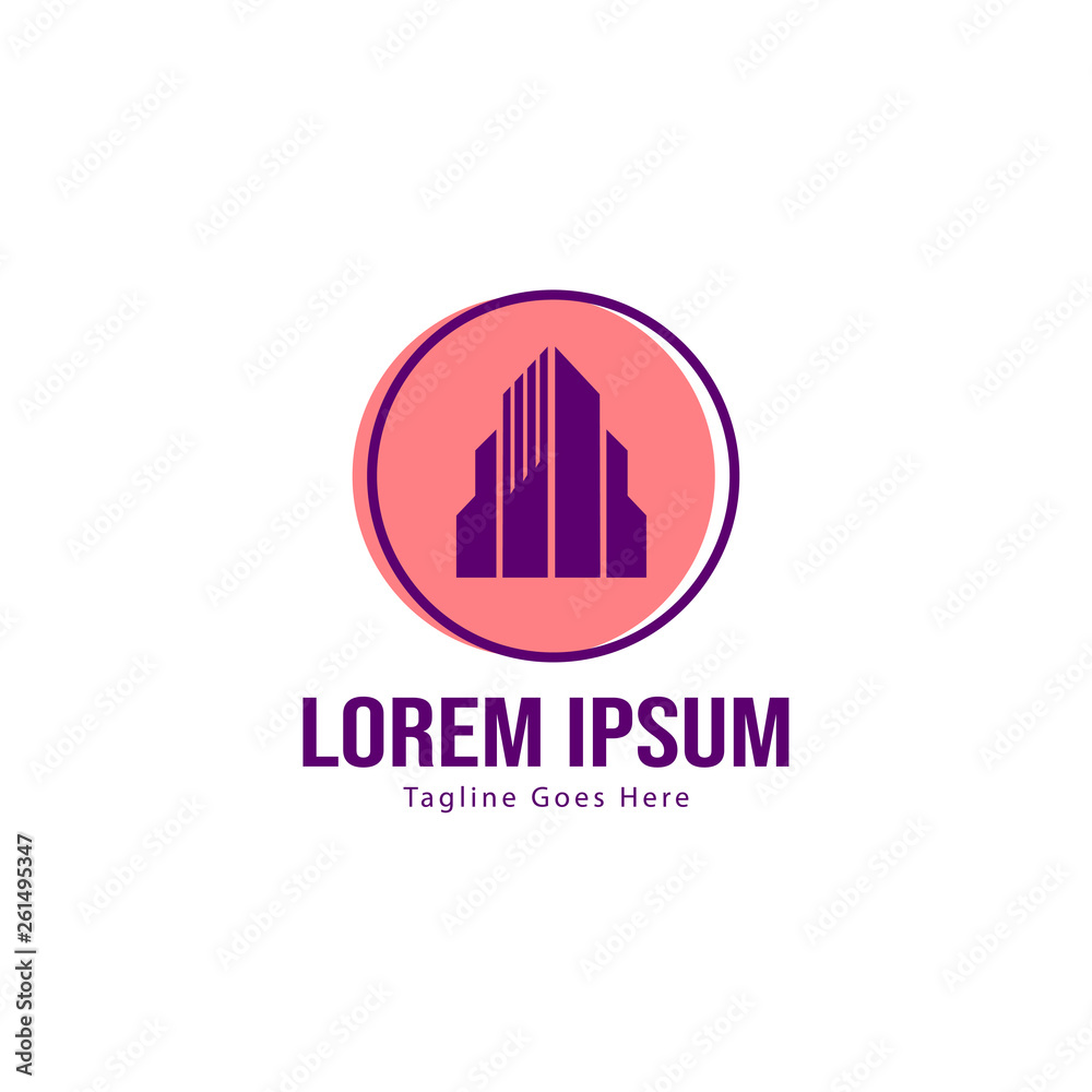 Real estate logo template design. minimalist Real estate logo with modern frame Real estate logo template design. minimalist Real estate logo with modern frame