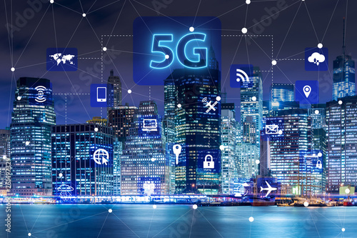 5g internet concept in technology concept