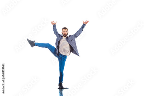 Man doing breakdance