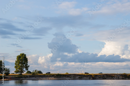 river landscape reflection © YERMAKAVETS