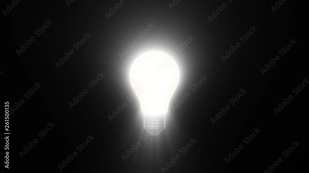 glitched lamp ligh bulb shining flares animation background new quality natural lighting effect dynamic colorful bright video4k logo stock footage