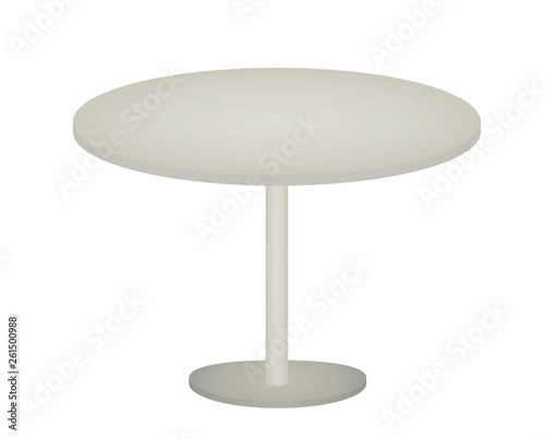 Silver table. vector illustration