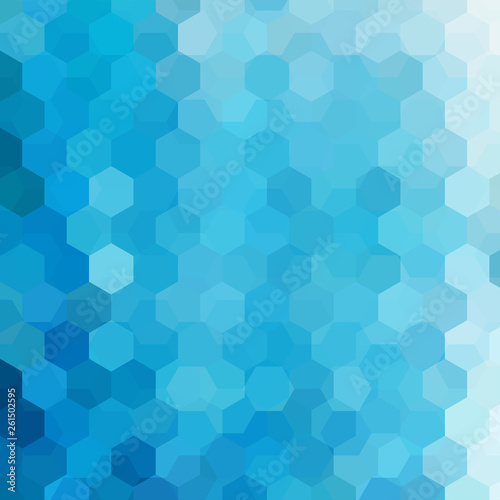 Background made of blue hexagons. Square composition with geometric shapes. Eps 10