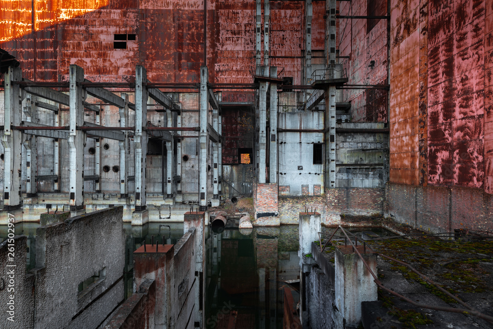 Part of an Unfinished Nuclear Reactor in Chernobyl