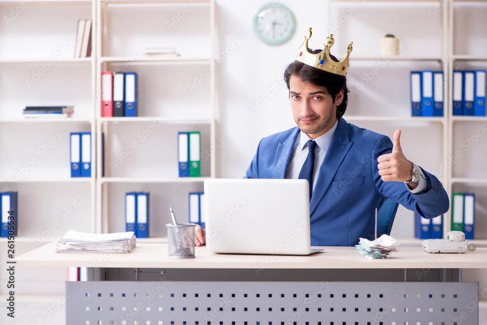 Young king businessman working in the office Young king businessman working in the office