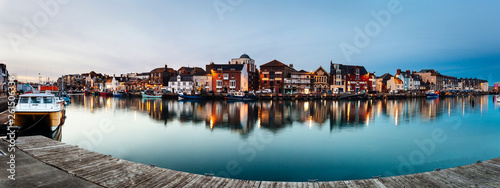 Weymouth Harbour at Night photo