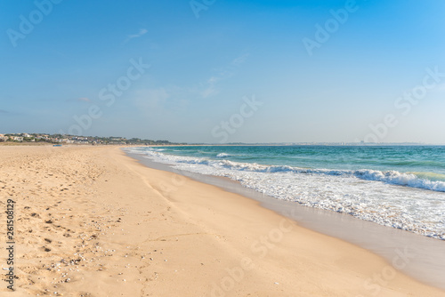 The Meia Praia, in English, half beach, ist the most popular beach of Lagos. Meia Praia is one of the largest open bays in Europe
