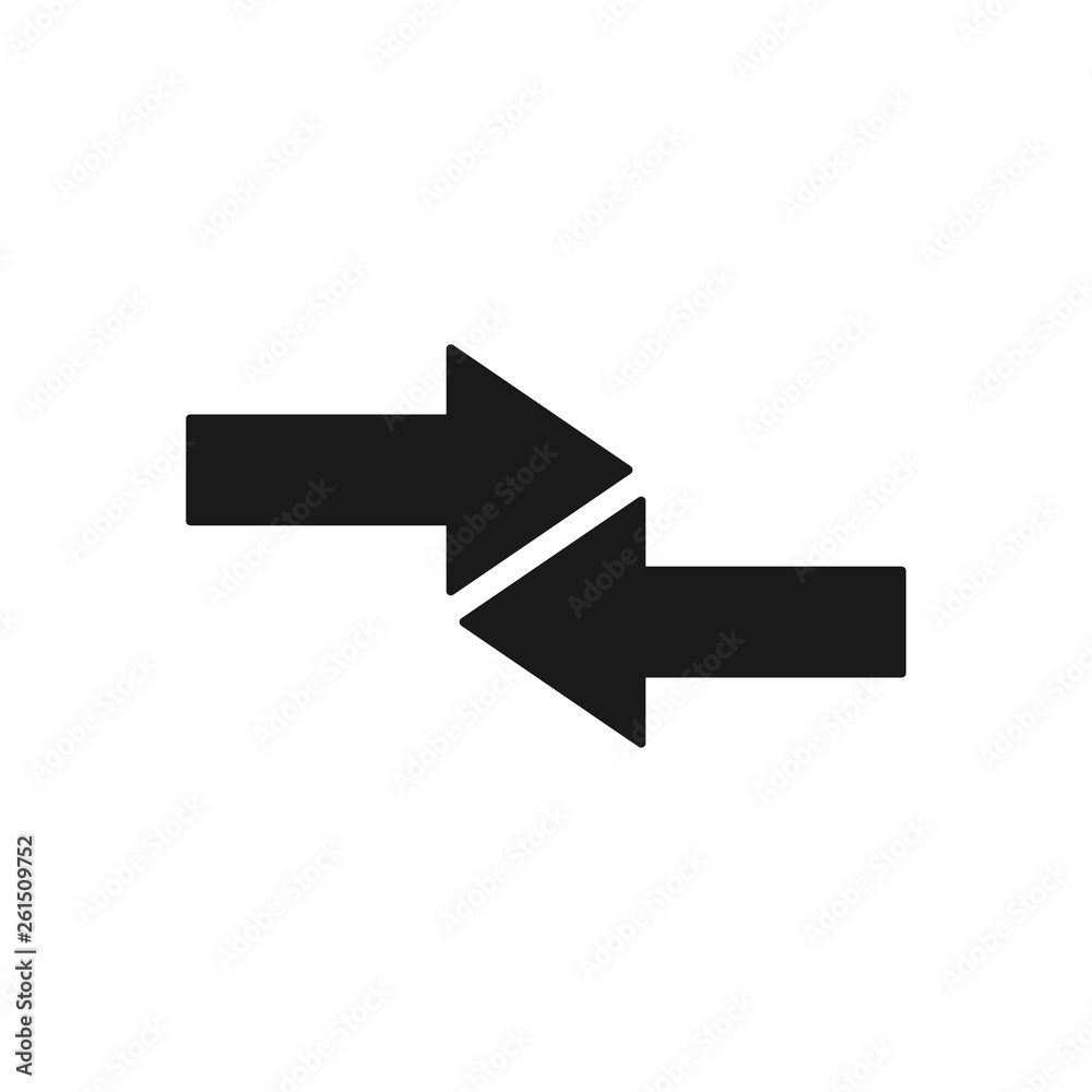 Reverse arrows illustration. Exchange icon for web and mobile design Reverse arrows illustration. Exchange icon for web and mobile design