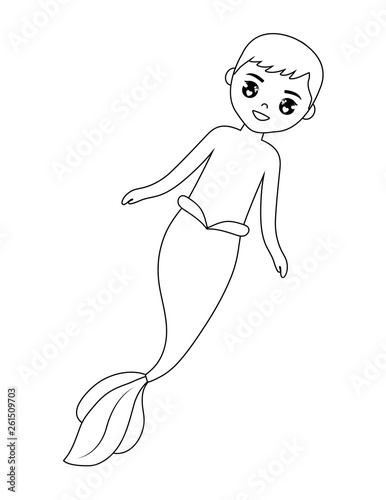 mermaid male avatar character