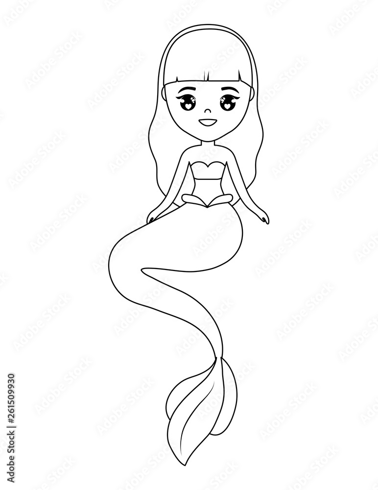 cute mermaid avatar character cute mermaid avatar character